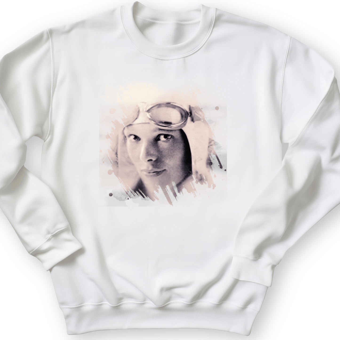 Amelia Earhart in Color Crewneck White / S