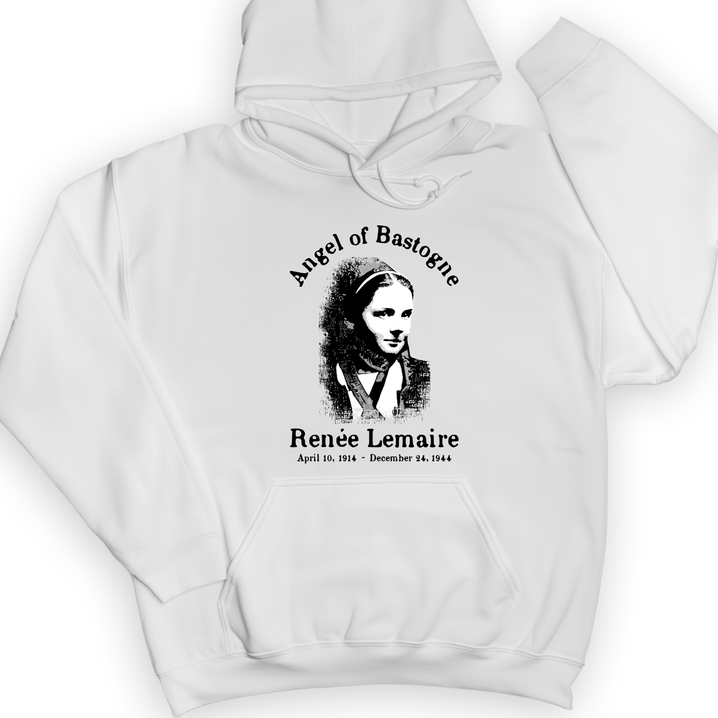 Angel of Bastogne Hoodie White / S