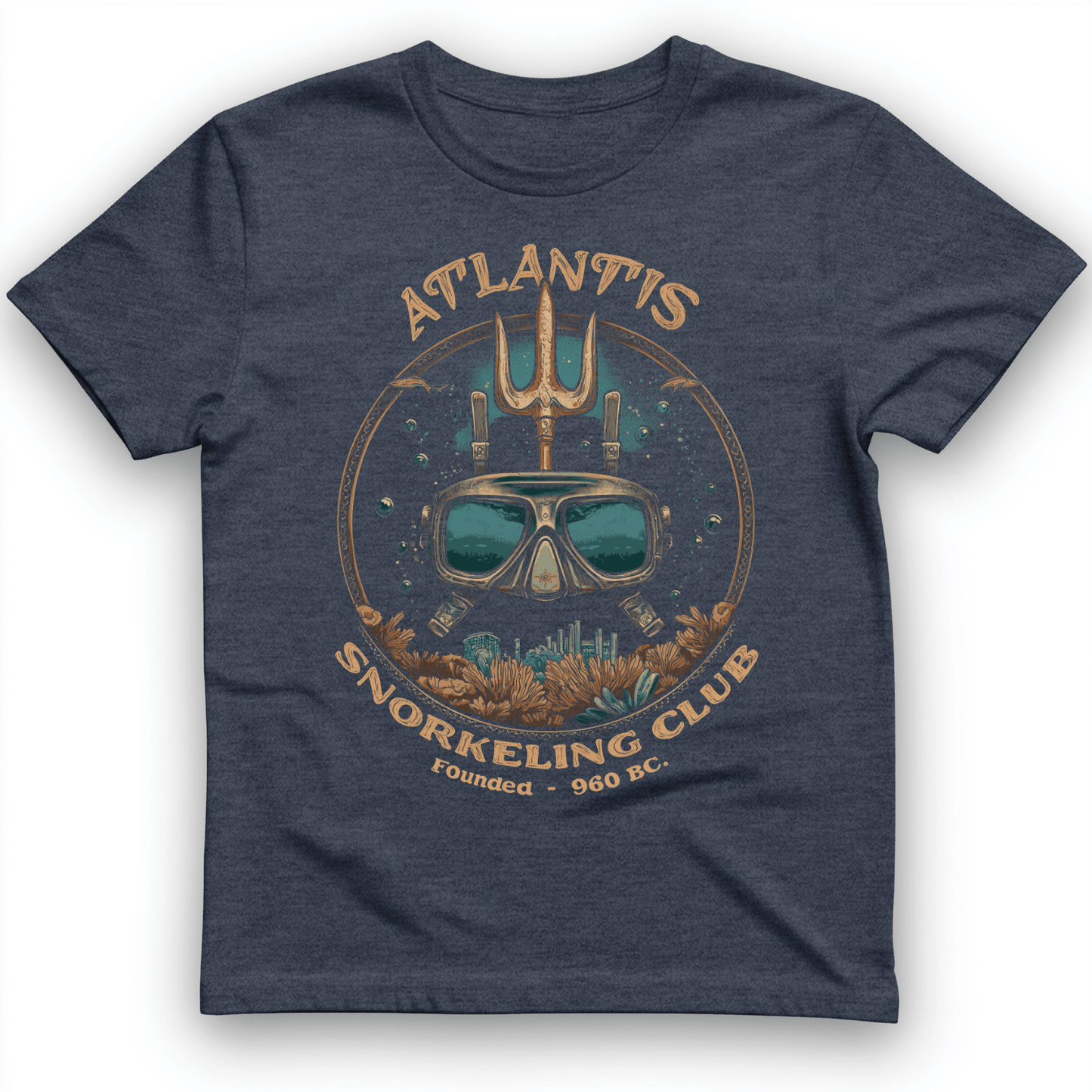 Atlantis T-Shirt Heather Navy / S