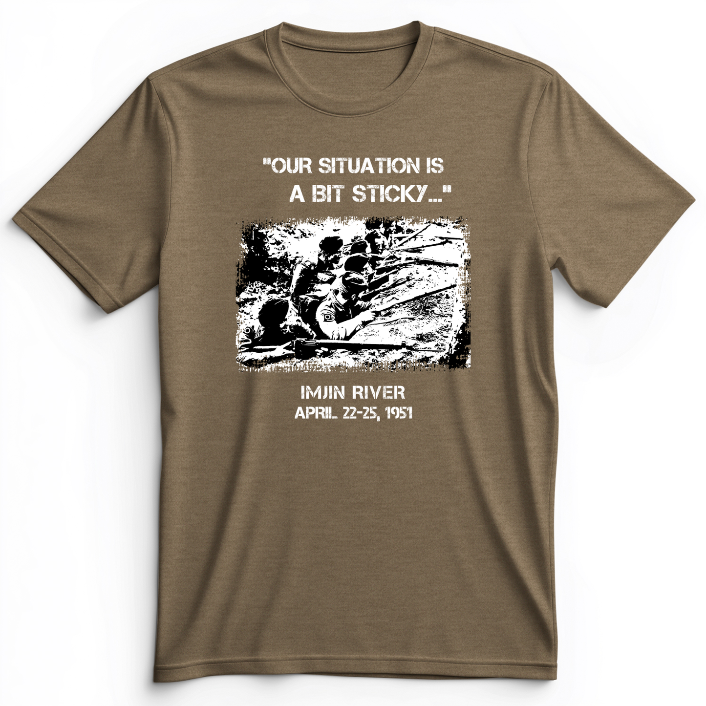 Battle Of Imjin Premium Tee Heather Olive / S