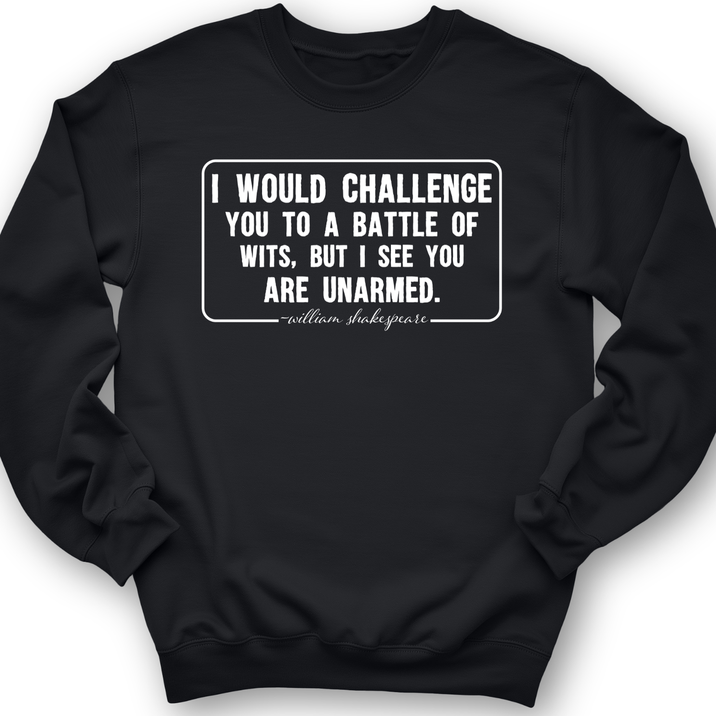 Battle of Wits Crewneck Black / S