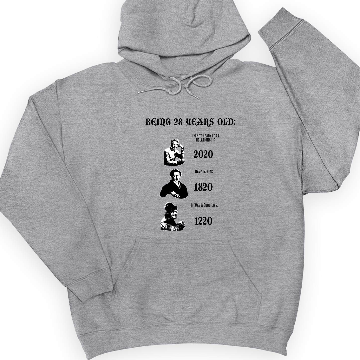 Being 28 Hoodie Sport Grey / S