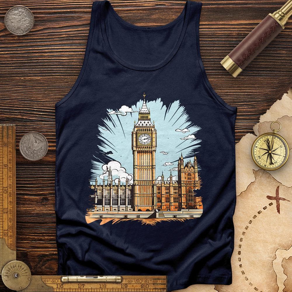 Big Ben Cultural Landmark Tank Navy / XS