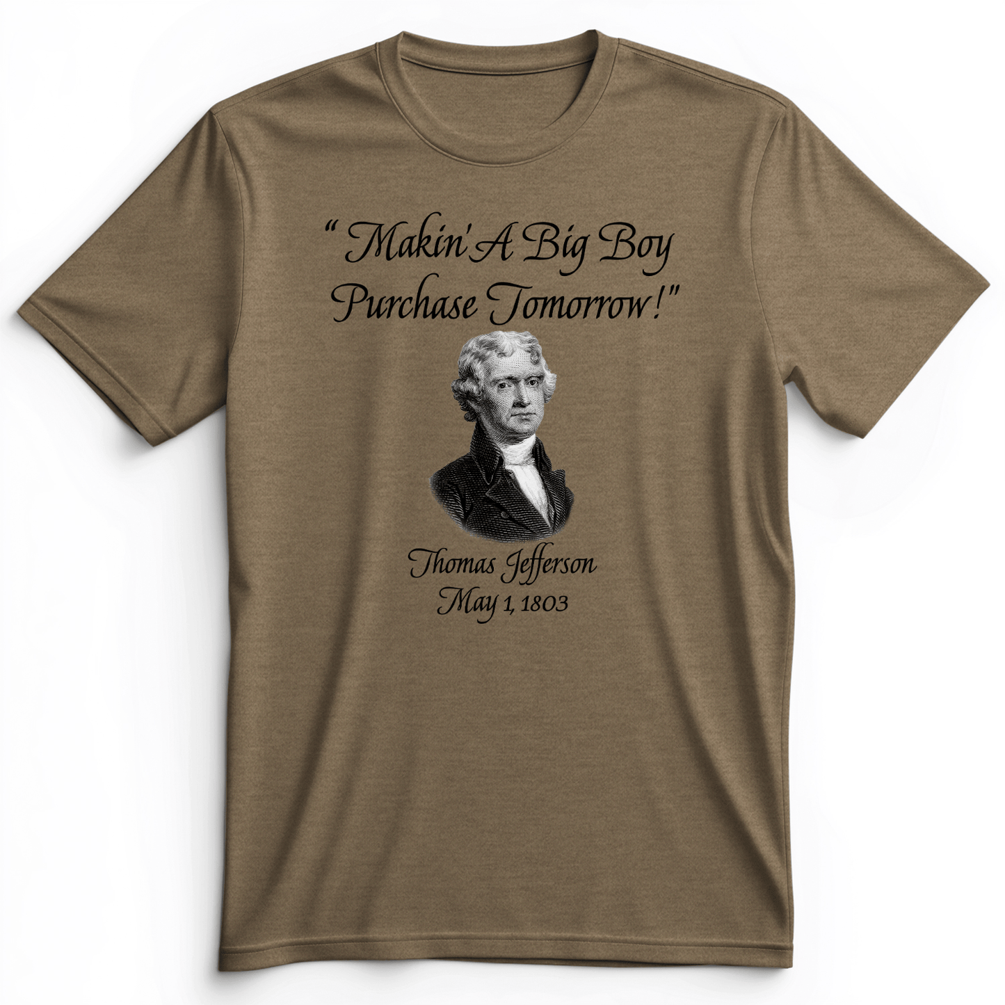 Big Boy Purchase Premium Tee Heather Olive / S