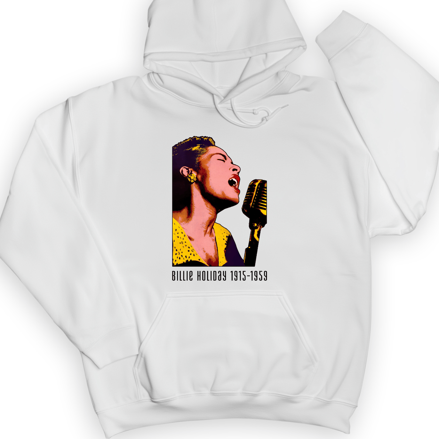 Billie Holiday Hoodie White / S