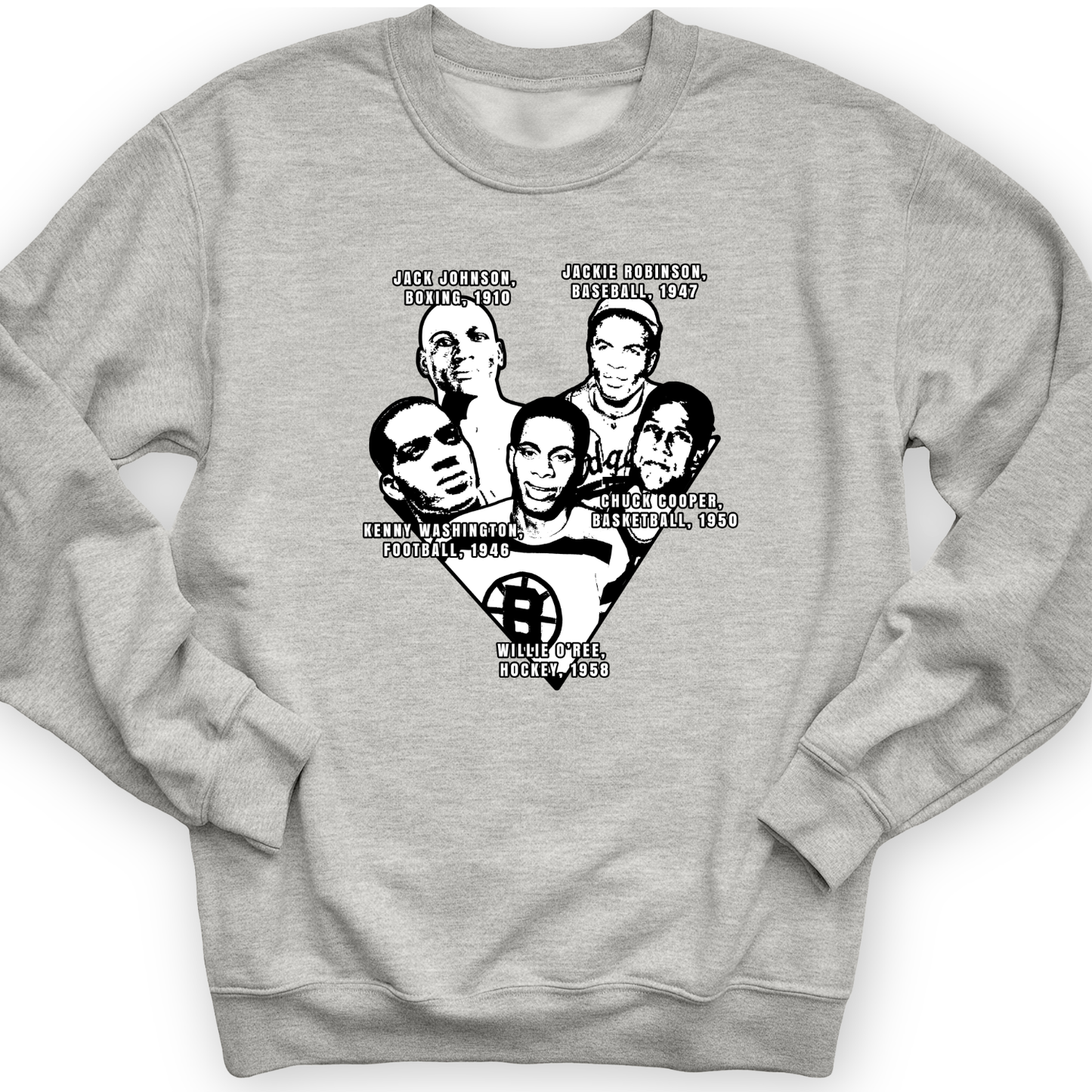 Black Sports Collage Crewneck Sport Grey / S