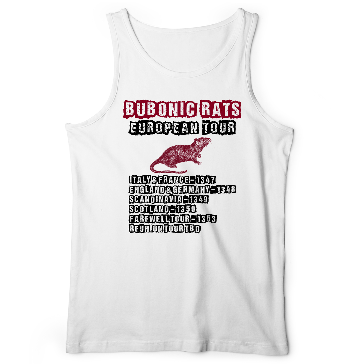 Bubonic Rats World Tour Tank White / XS