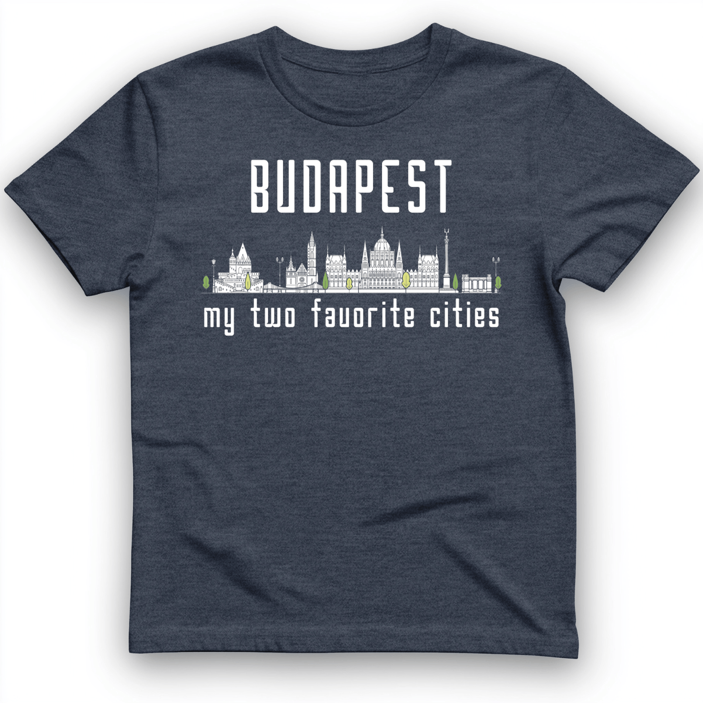 Budapest 2 T-Shirt Heather Navy / S