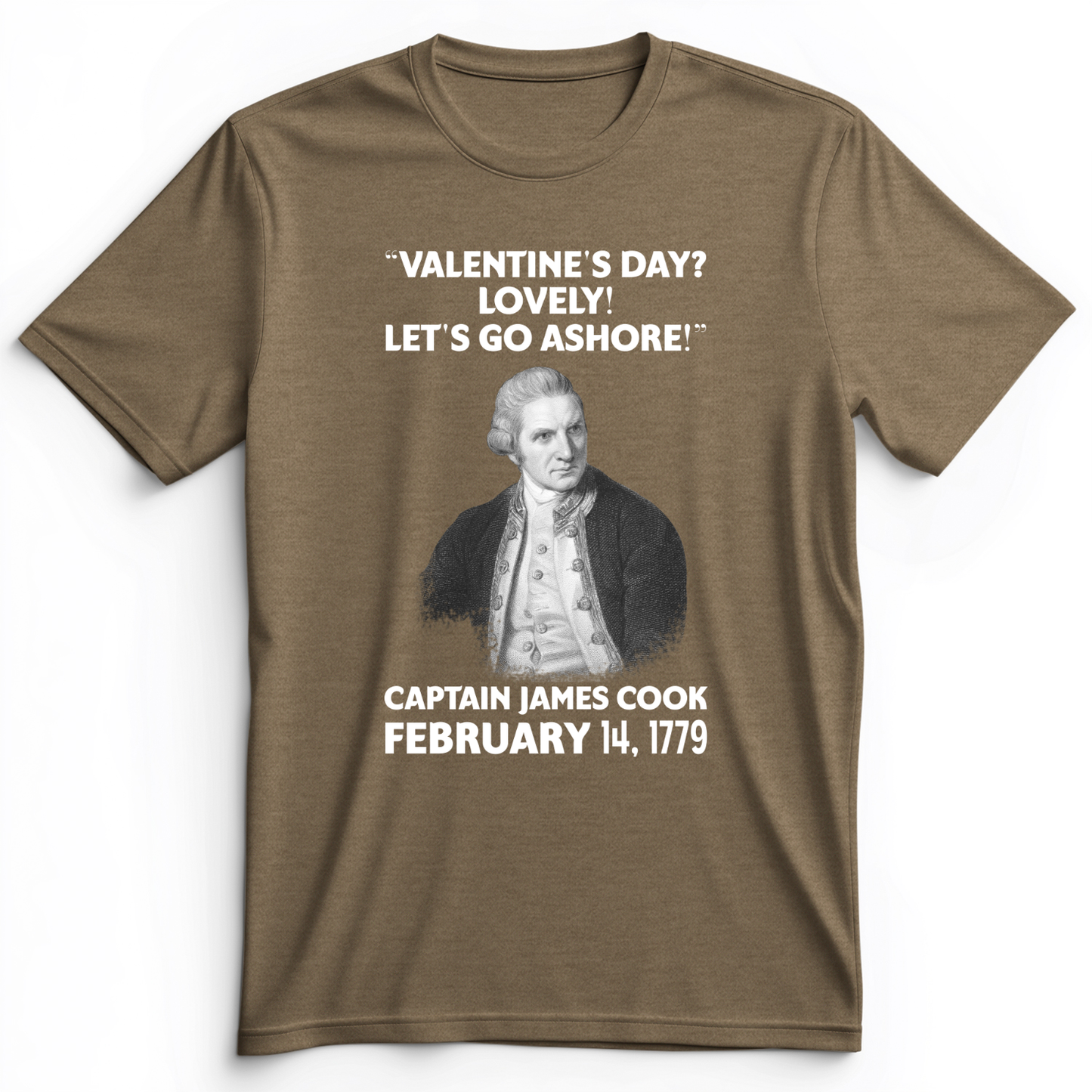 Captain Cook Premium Tee Heather Olive / S