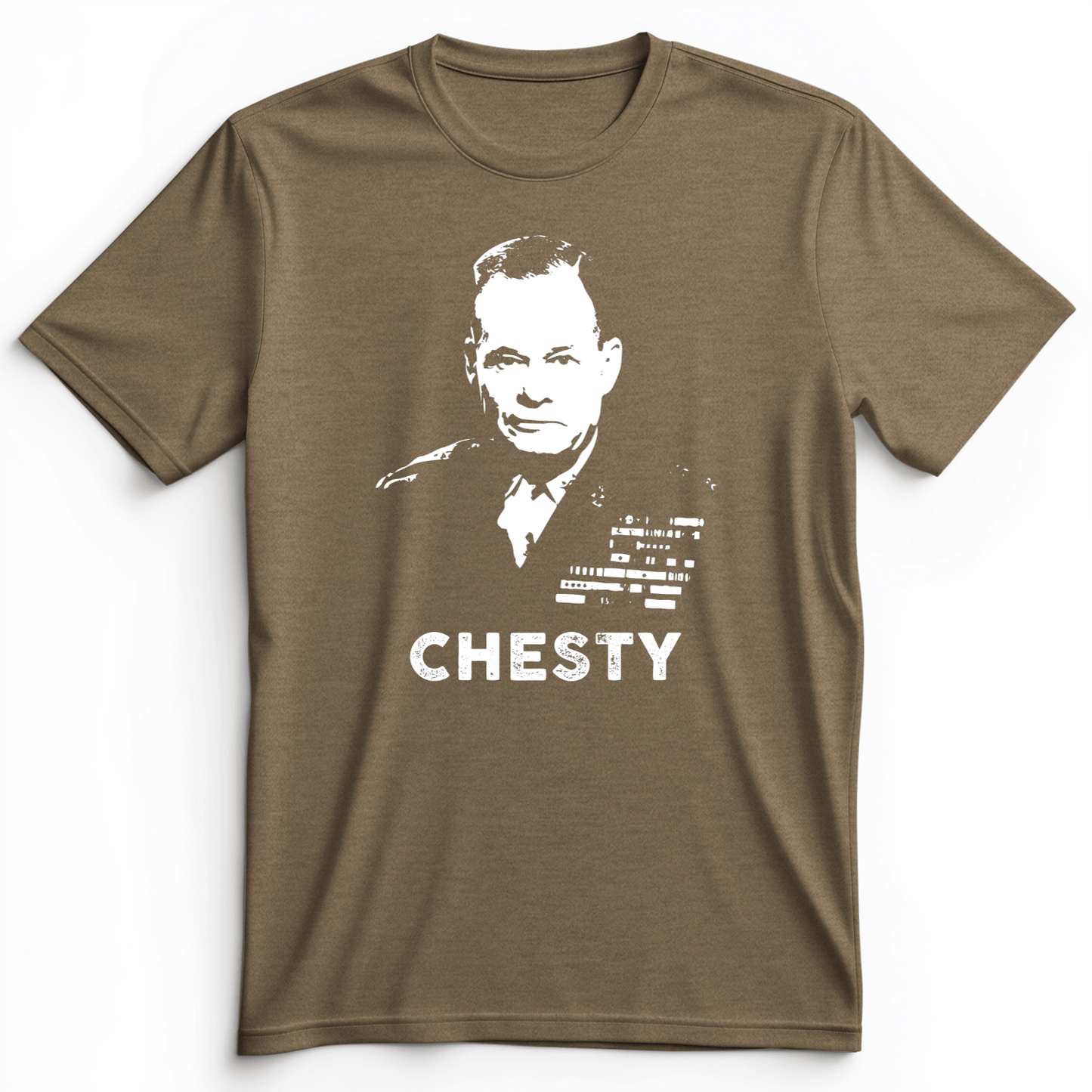 Chesty Puller Premium Tee Heather Olive / S