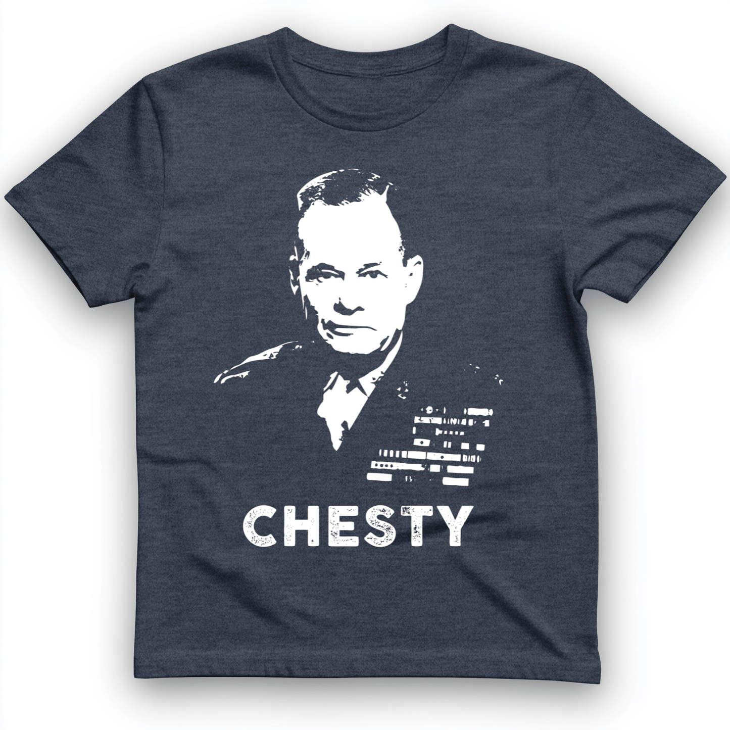 Chesty Puller T-Shirt Heather Navy / S