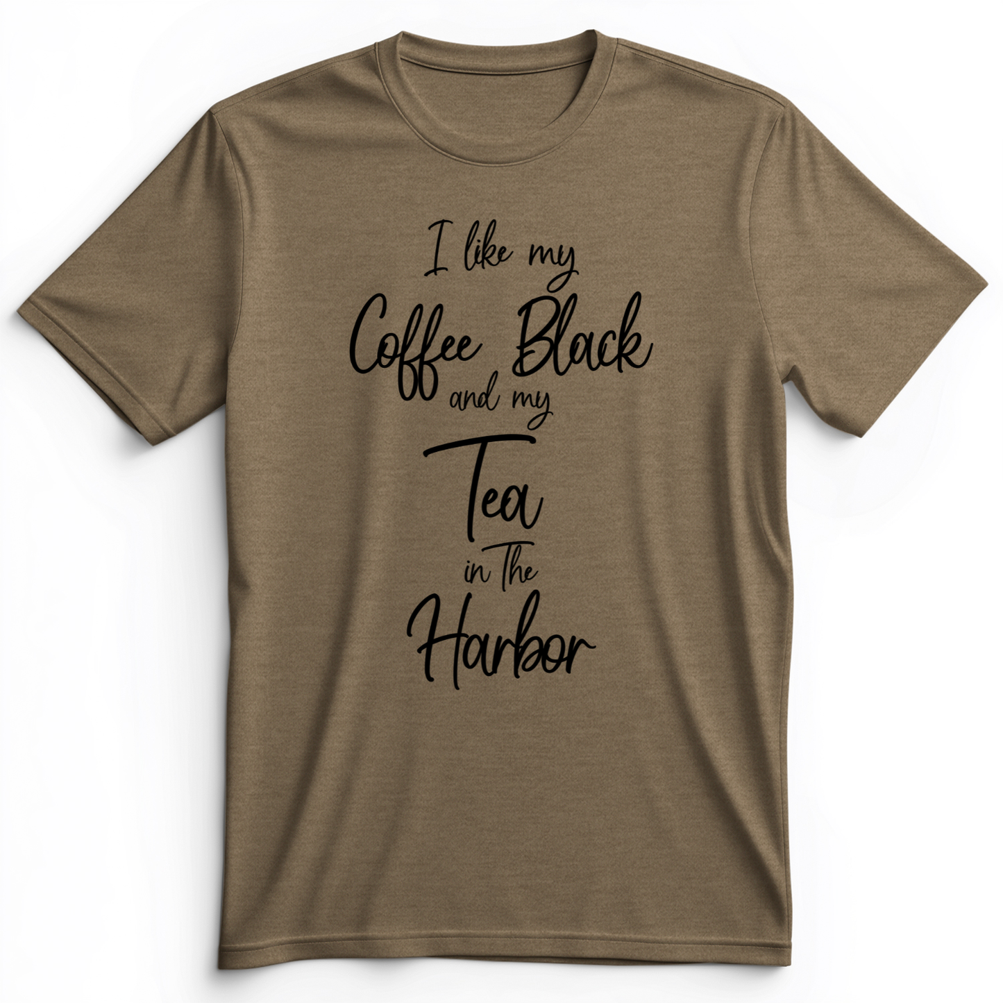 Coffee Black Premium Tee Heather Olive / S