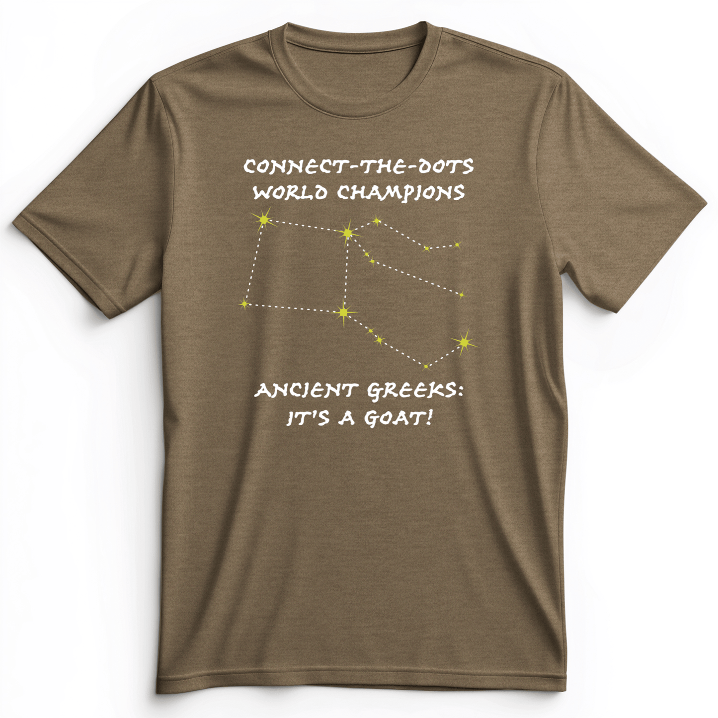 Connect The Dots Premium Tee Heather Olive / S