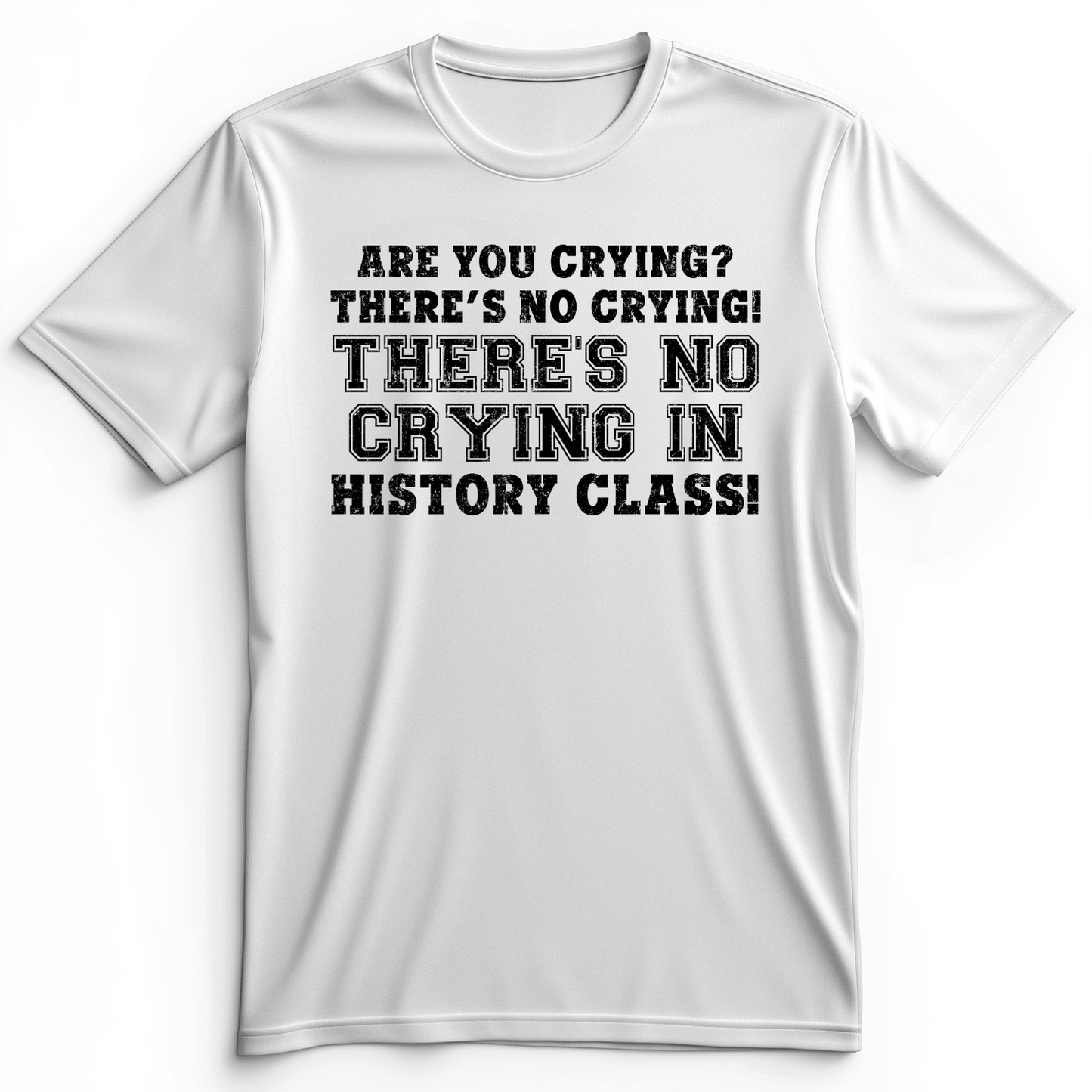 Crying In History Class Premium Tee White / S