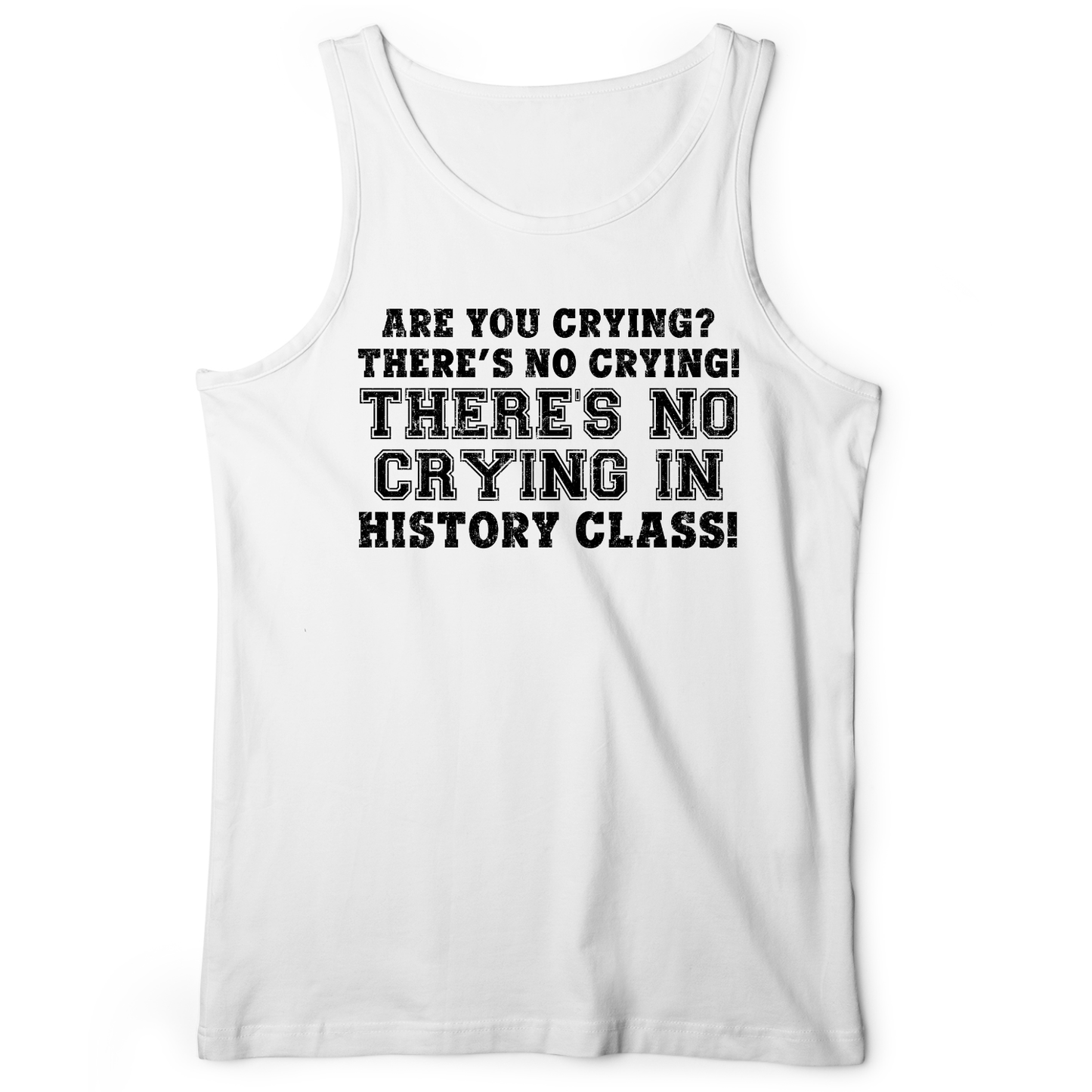 Crying In History Class Tank White / XS