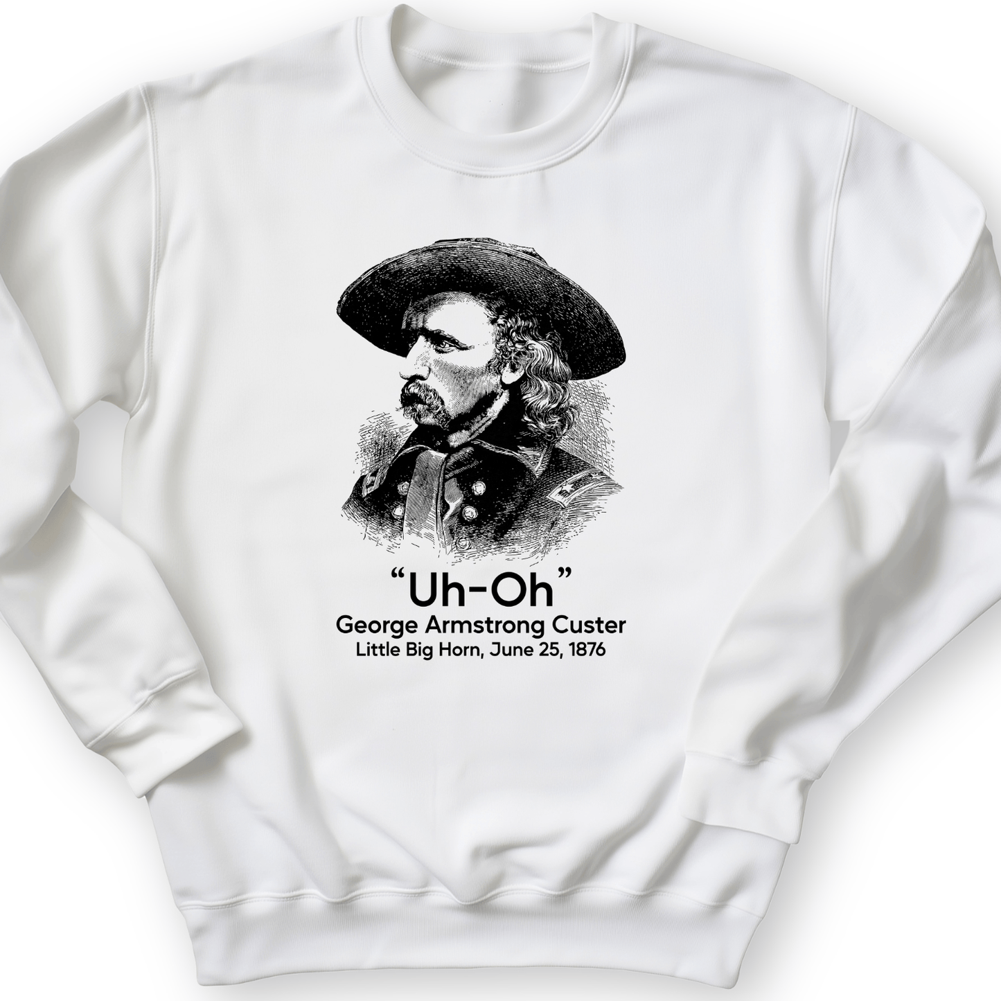 Custer Uh-Oh Crewneck White / S