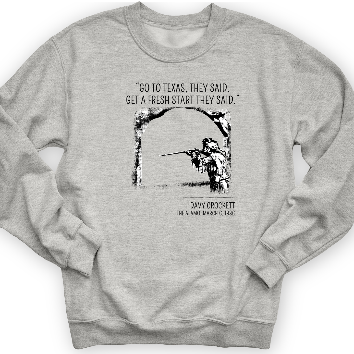 Davy Crockett Crewneck Sport Grey / S