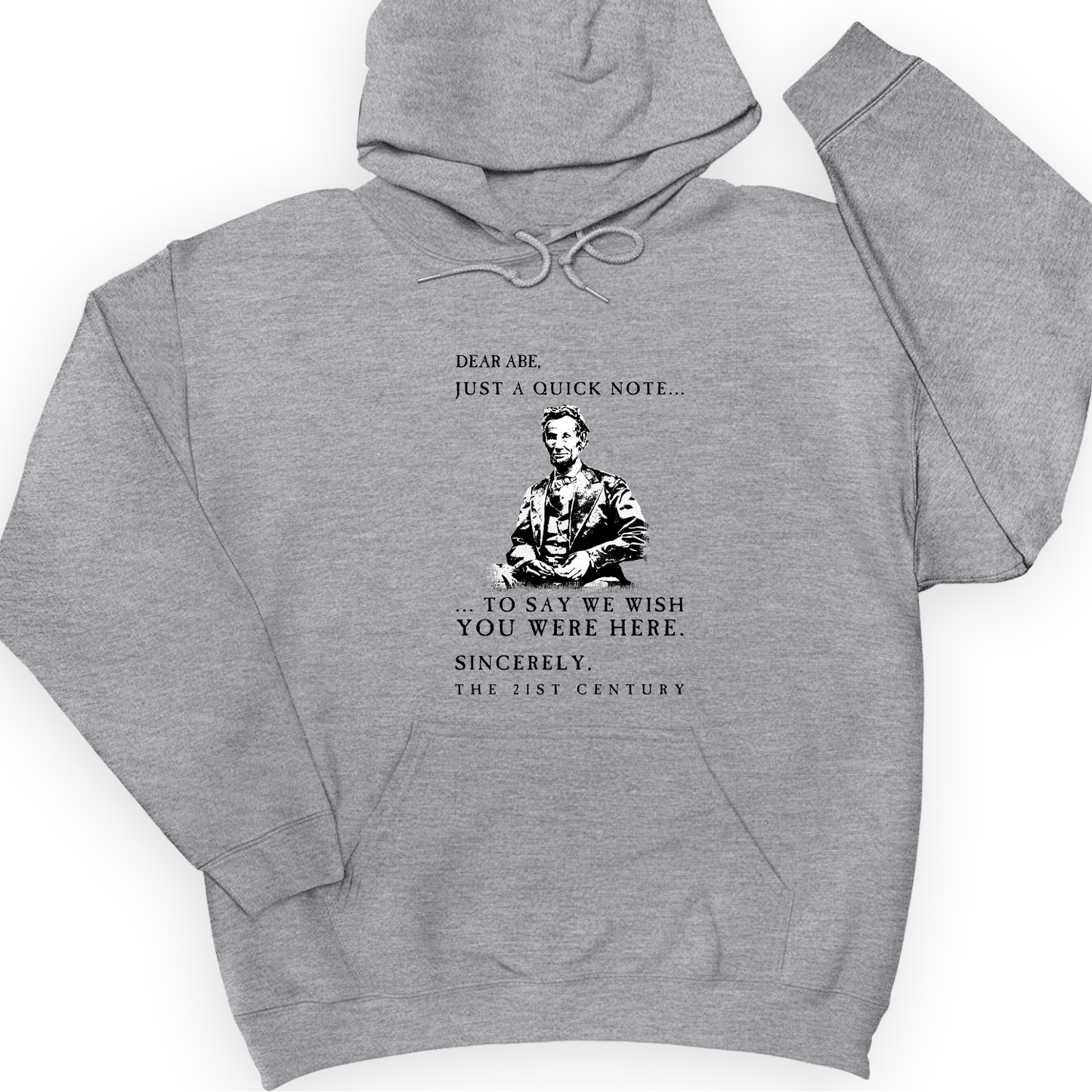 Dear Abe Hoodie Sport Grey / S