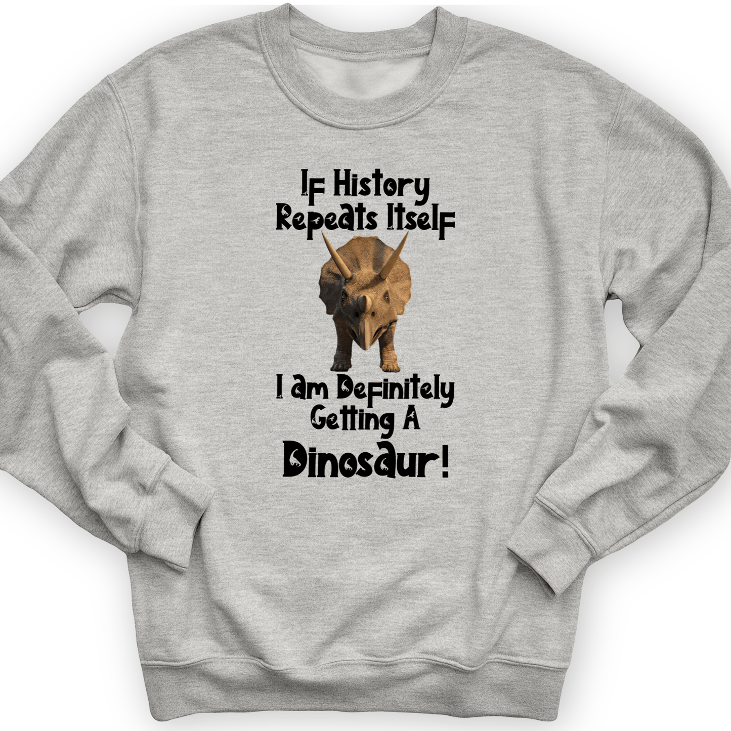 Dinosaur Crewneck Sport Grey / S