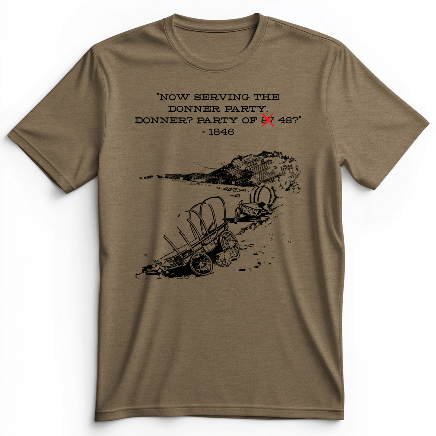 Donner Party Premium Tee Heather Olive / S