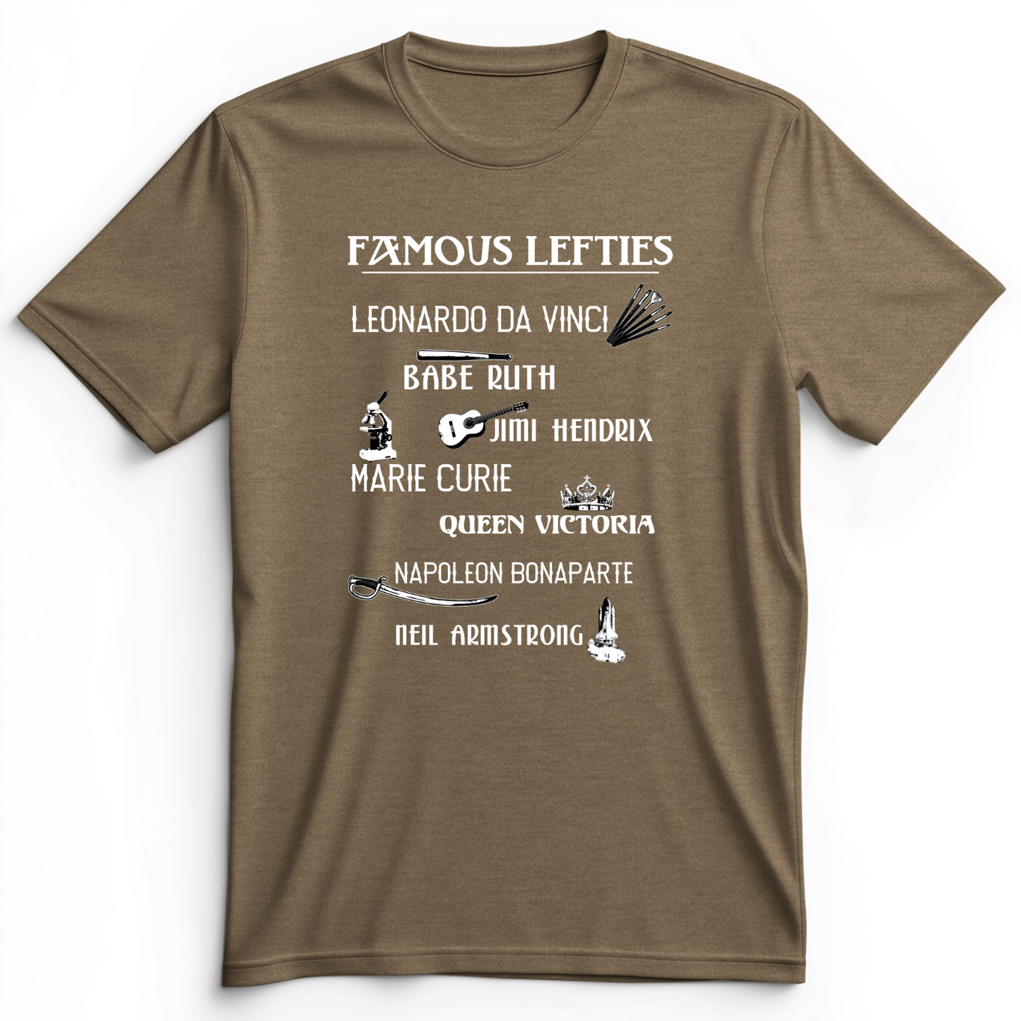 Famous Lefties Premium Tee Heather Olive / S