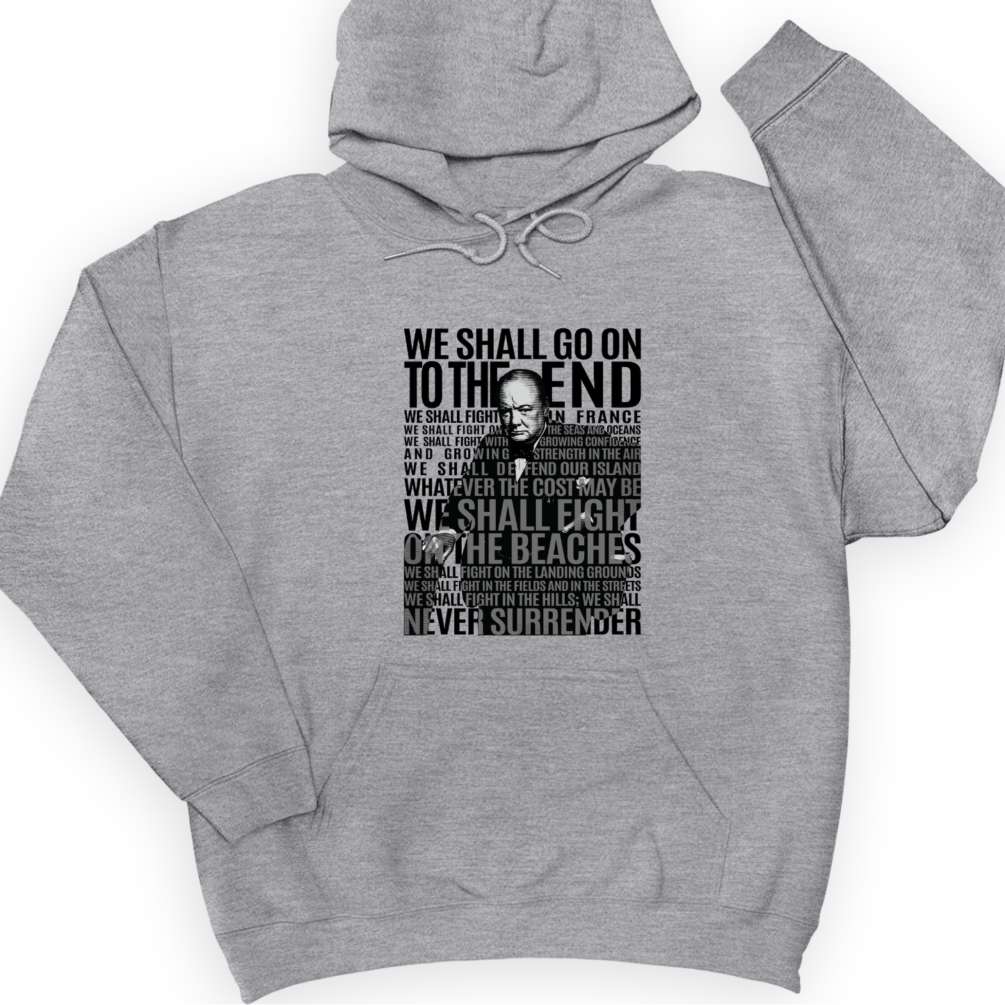 Fight On The Seas And Beaches Hoodie Sport Grey / S