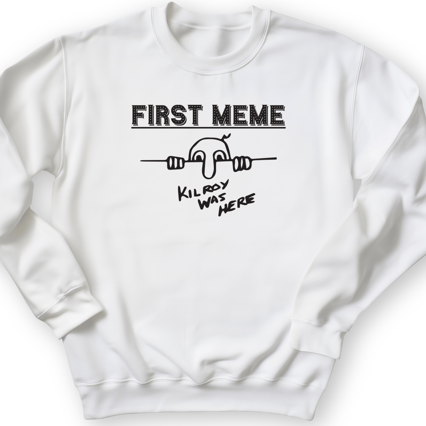 First Meme Crewneck White / S