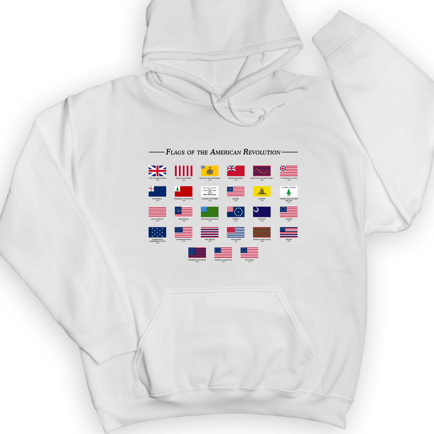Flags Of The Revolution Hoodie White / S