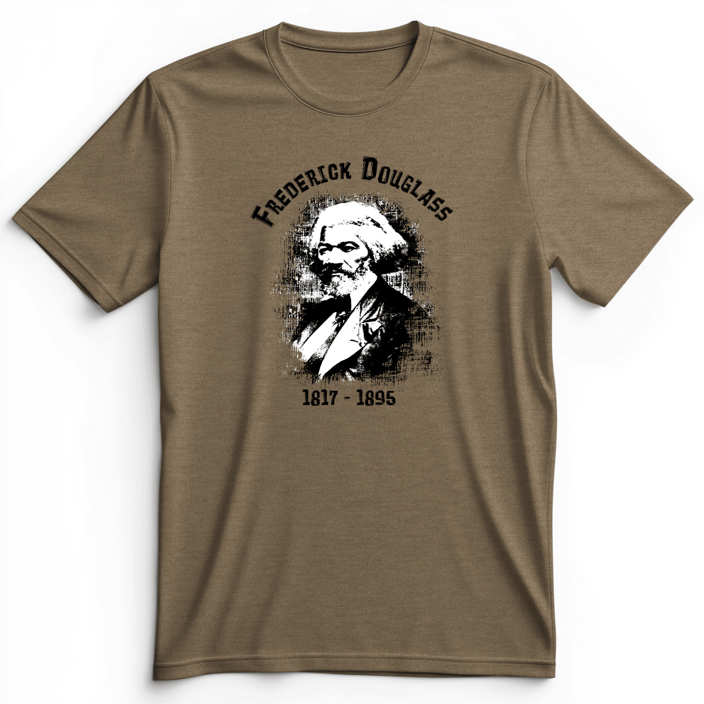 Frederick Douglas Premium Tee Heather Olive / S