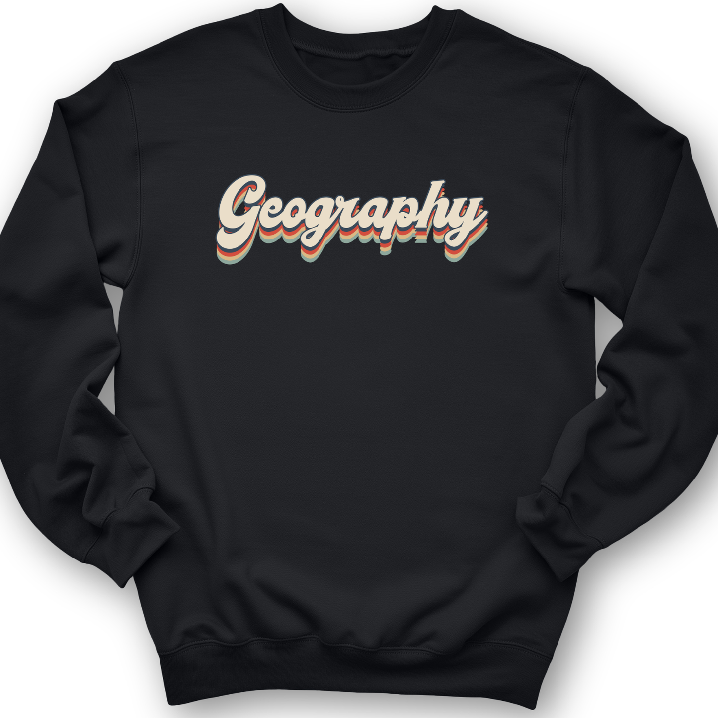 Geography Crewneck Black / S
