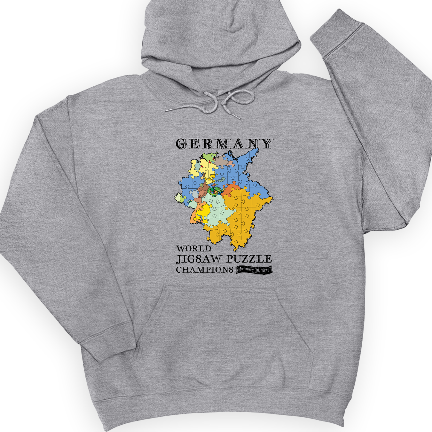 Germany Jigsaw Champion Hoodie Sport Grey / S