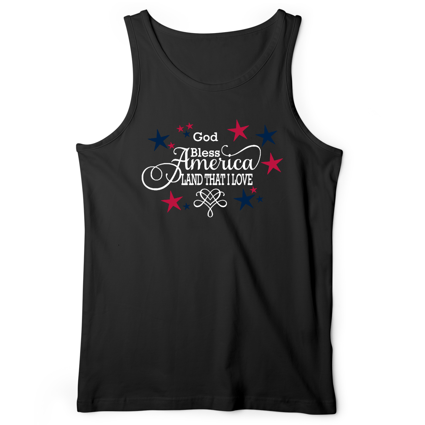 God Bless America Tank Black / XS