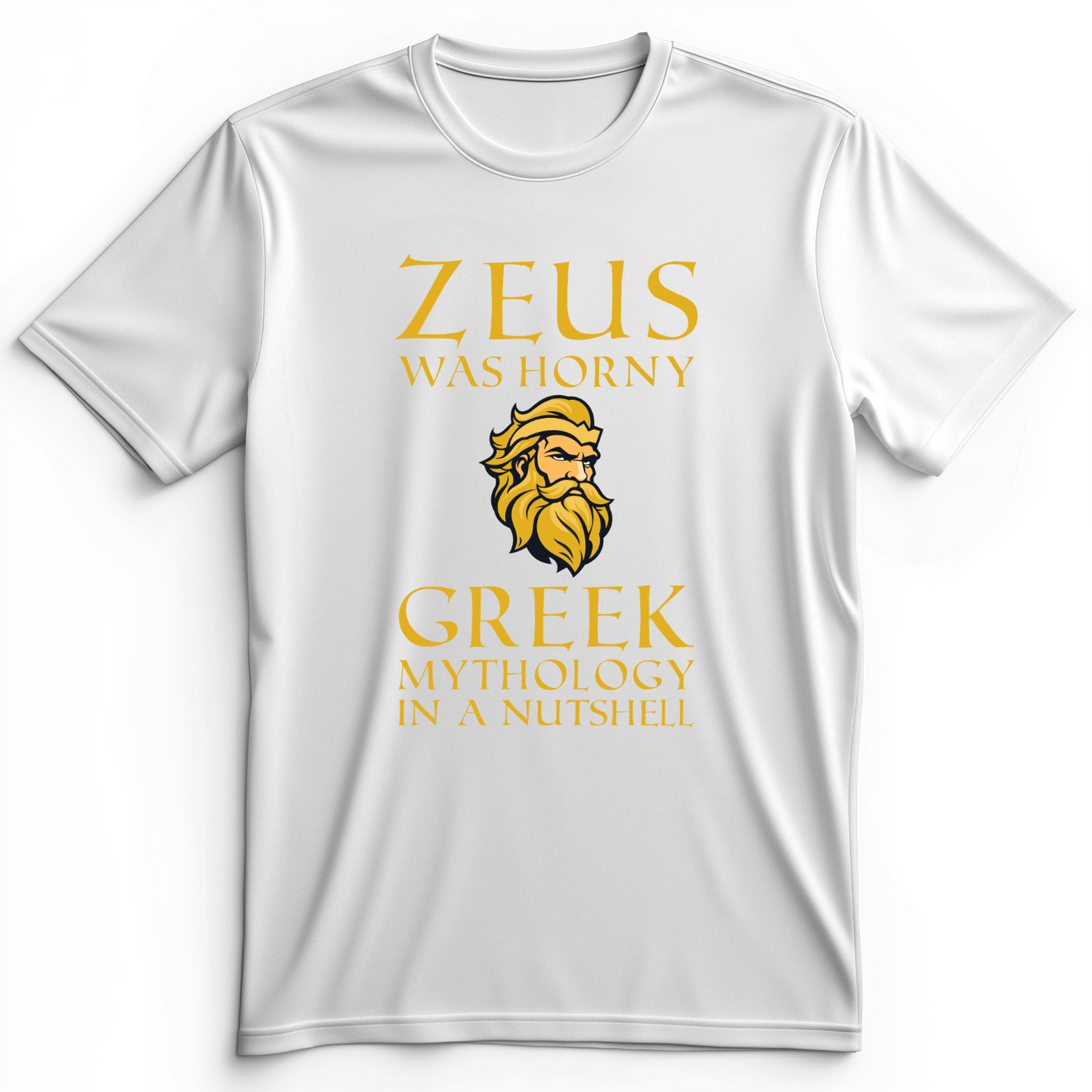 Greek Mythology In a Nut Shell Premium Tee White / S