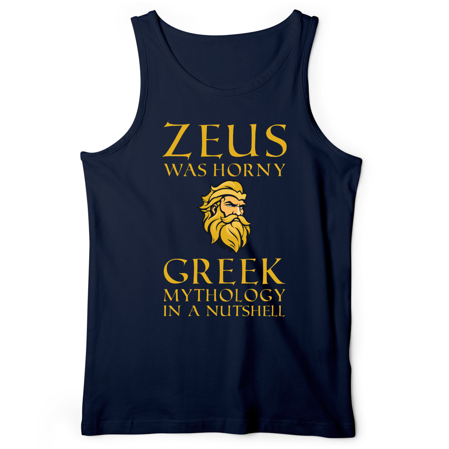 Greek Mythology In a Nut Shell Tank Navy / XS