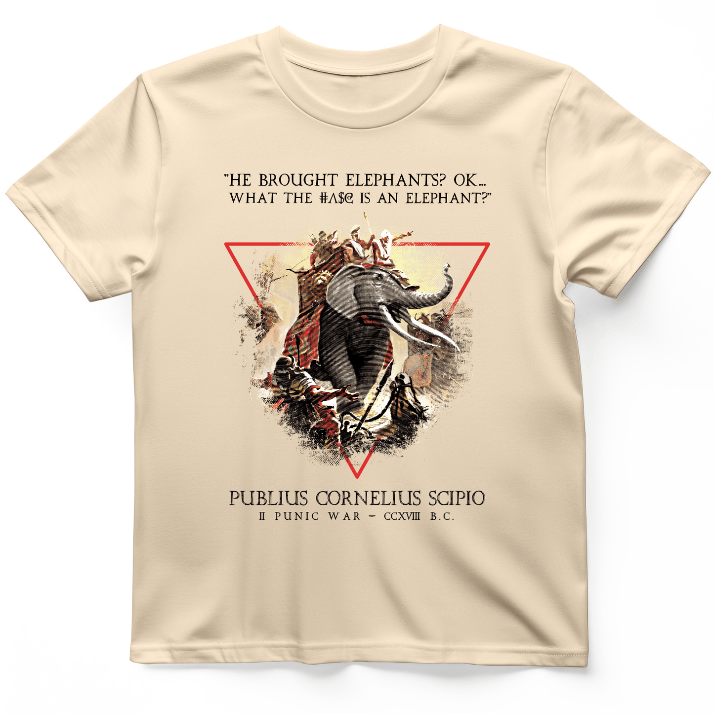 Hannibal Elephants T-Shirt Natural / S