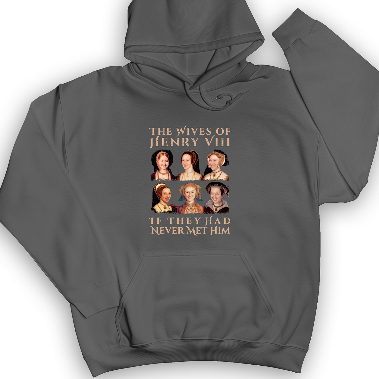 Henry's Wives Hoodie Charcoal / S