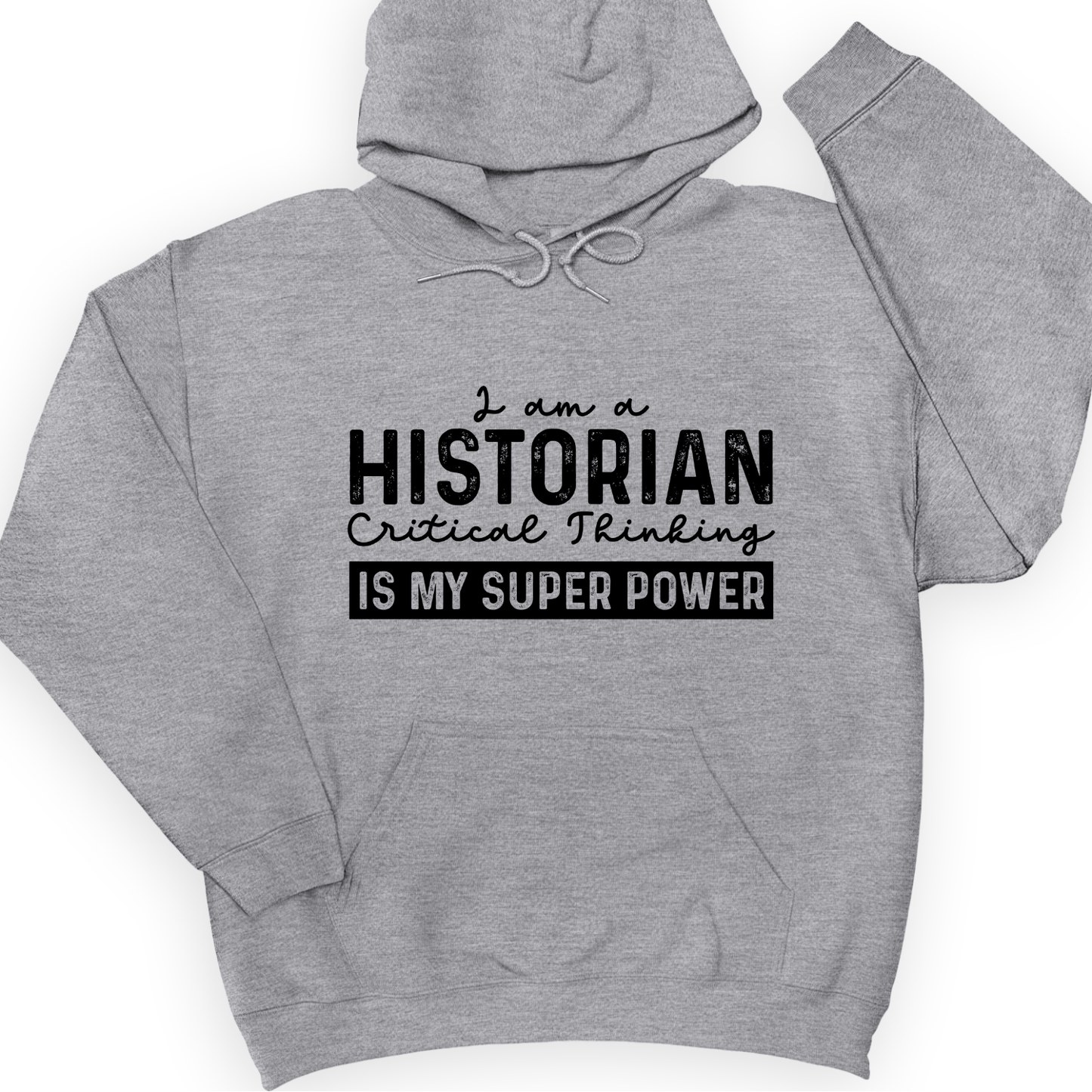 Historian Critical Thinking Hoodie Sport Grey / S