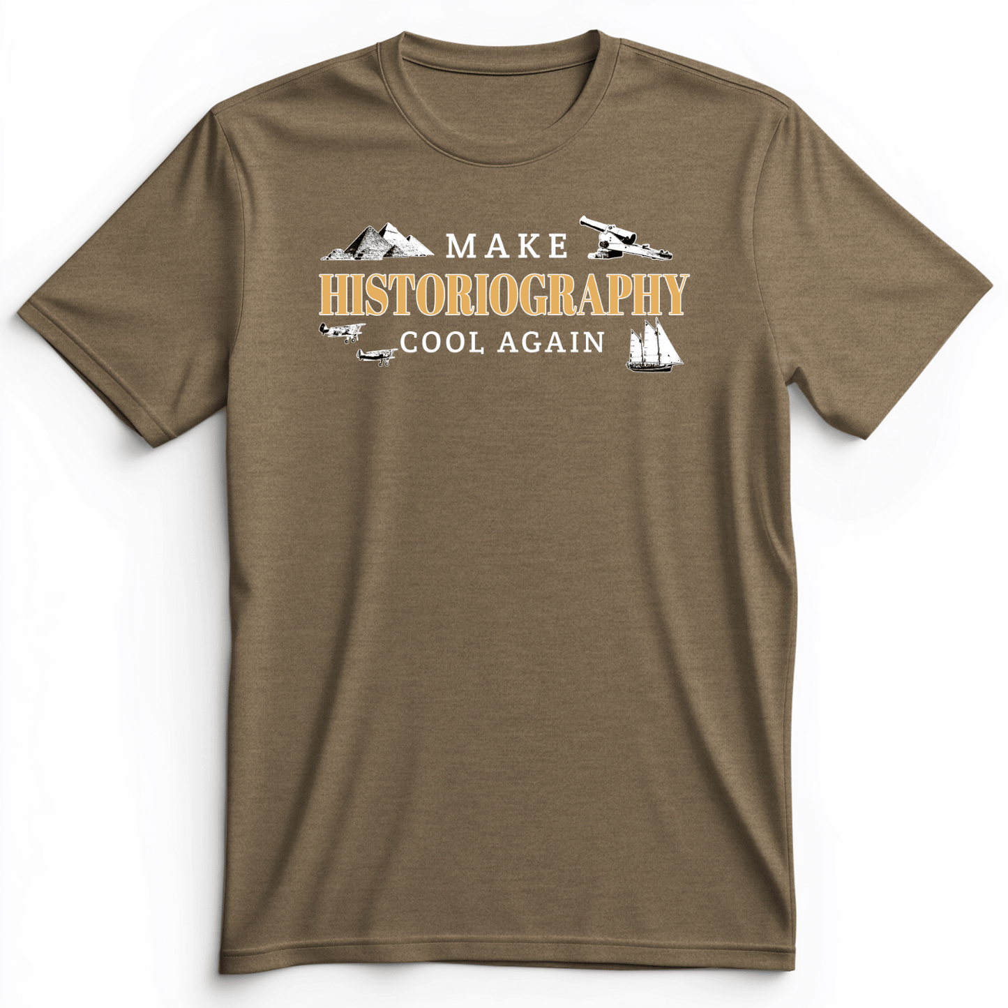 Historiography Matters Premium Tee Heather Olive / S