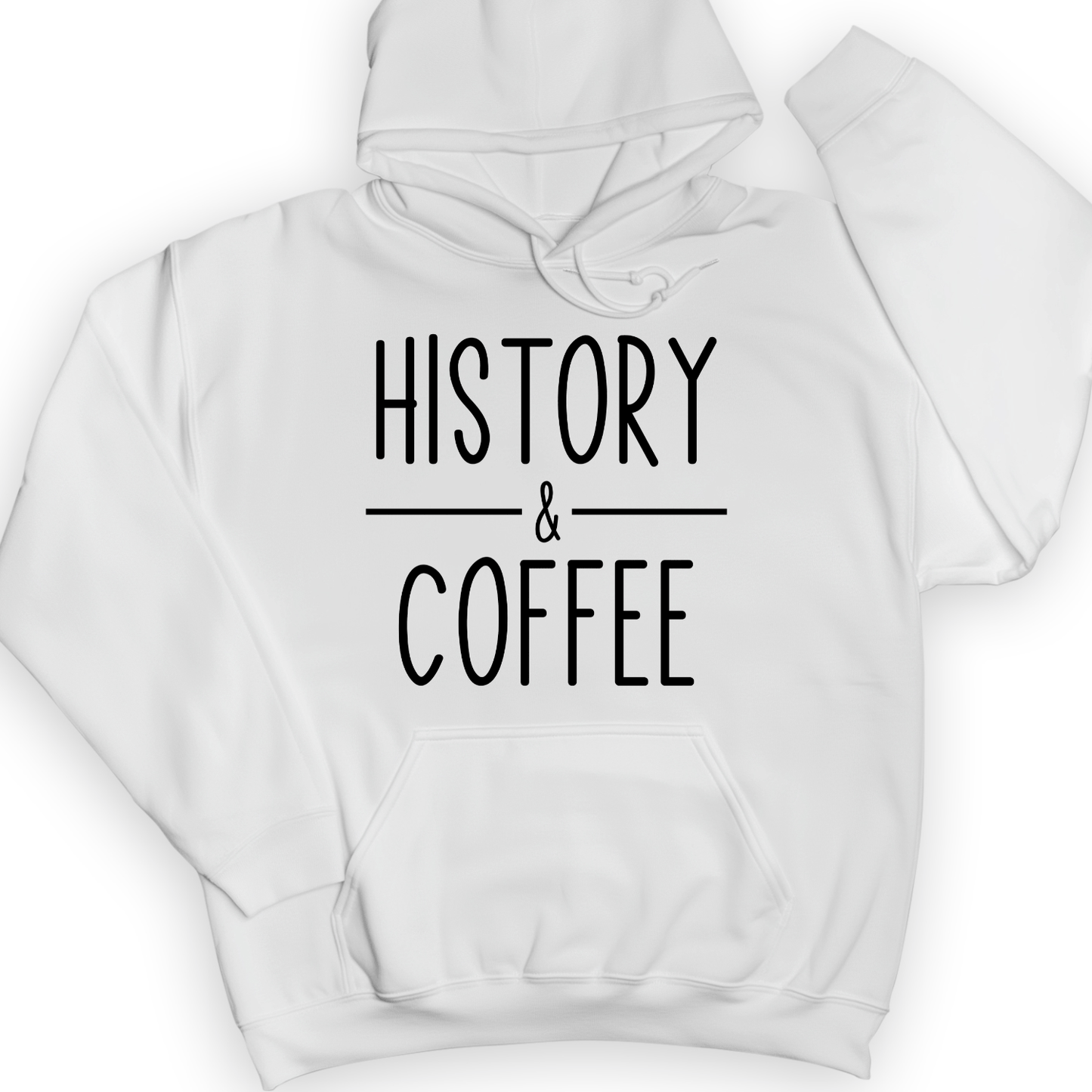 History And Coffee Hoodie White / S