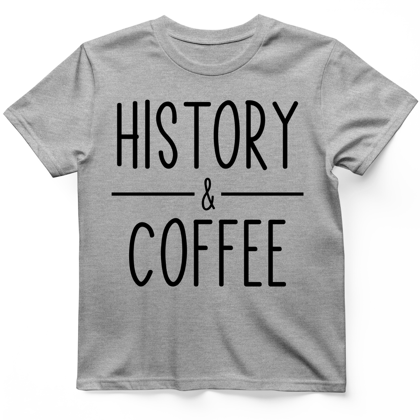 History & Coffee T-Shirt Sport Grey / S