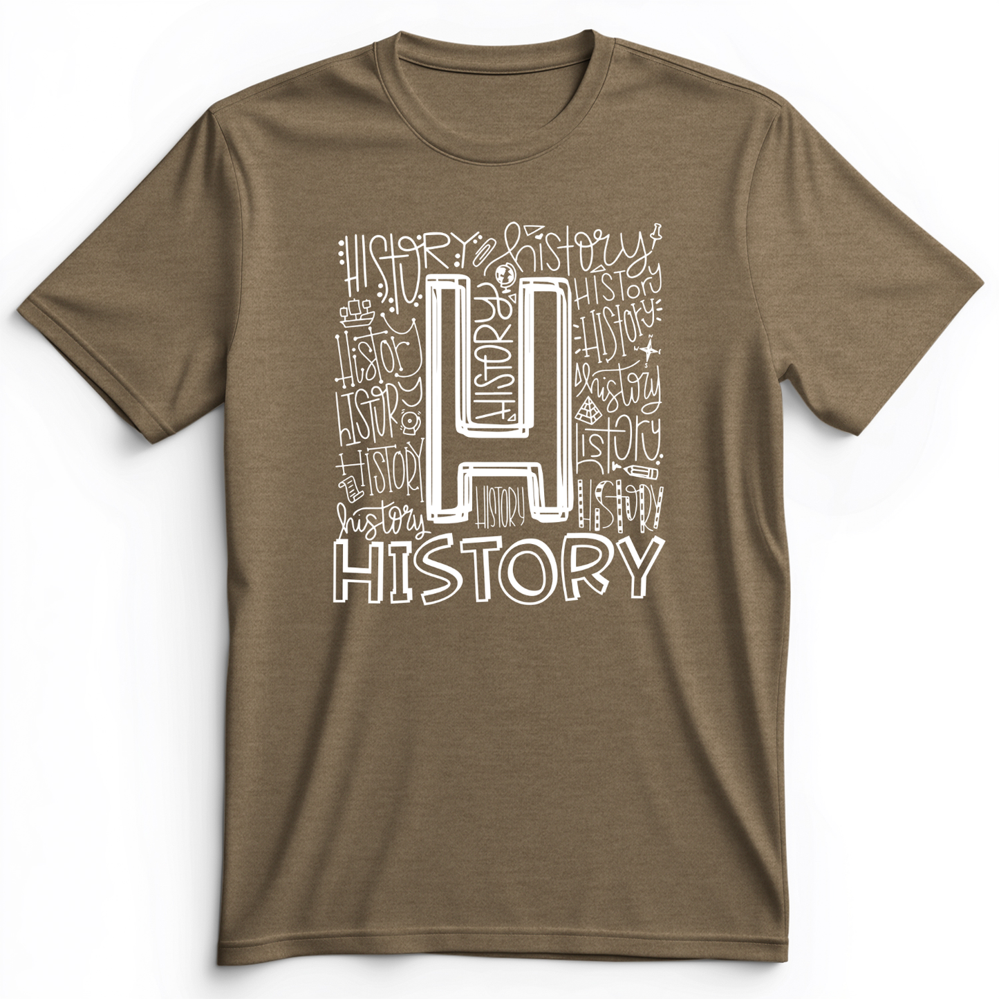 History Premium Tee Heather Olive / S
