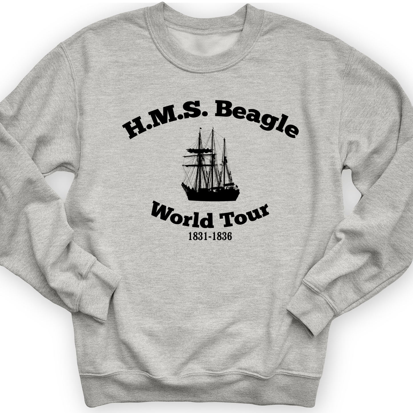 HMS Beagle World Tour Crewneck Sport Grey / S
