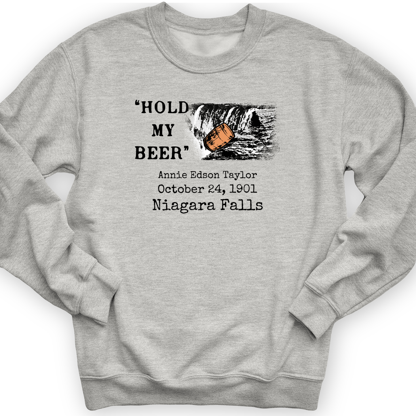 Hold My Beer Crewneck Sport Grey / S