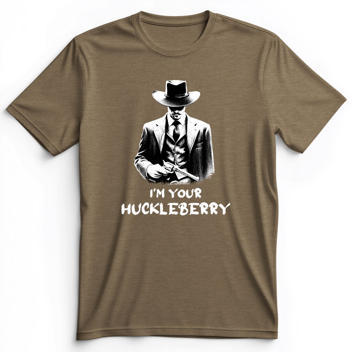 Huckleberry Premium Tee Heather Olive / S