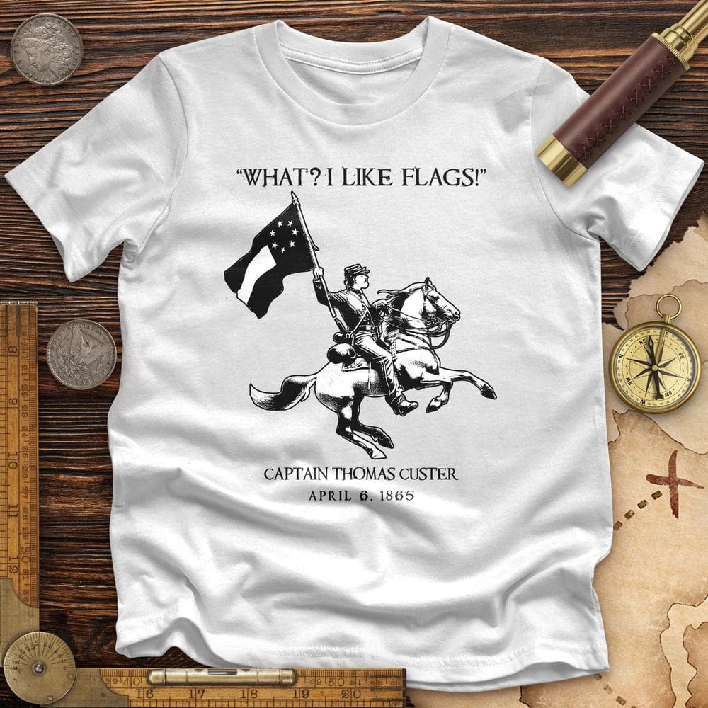 I Like Flags Premium Quality Tee White / S