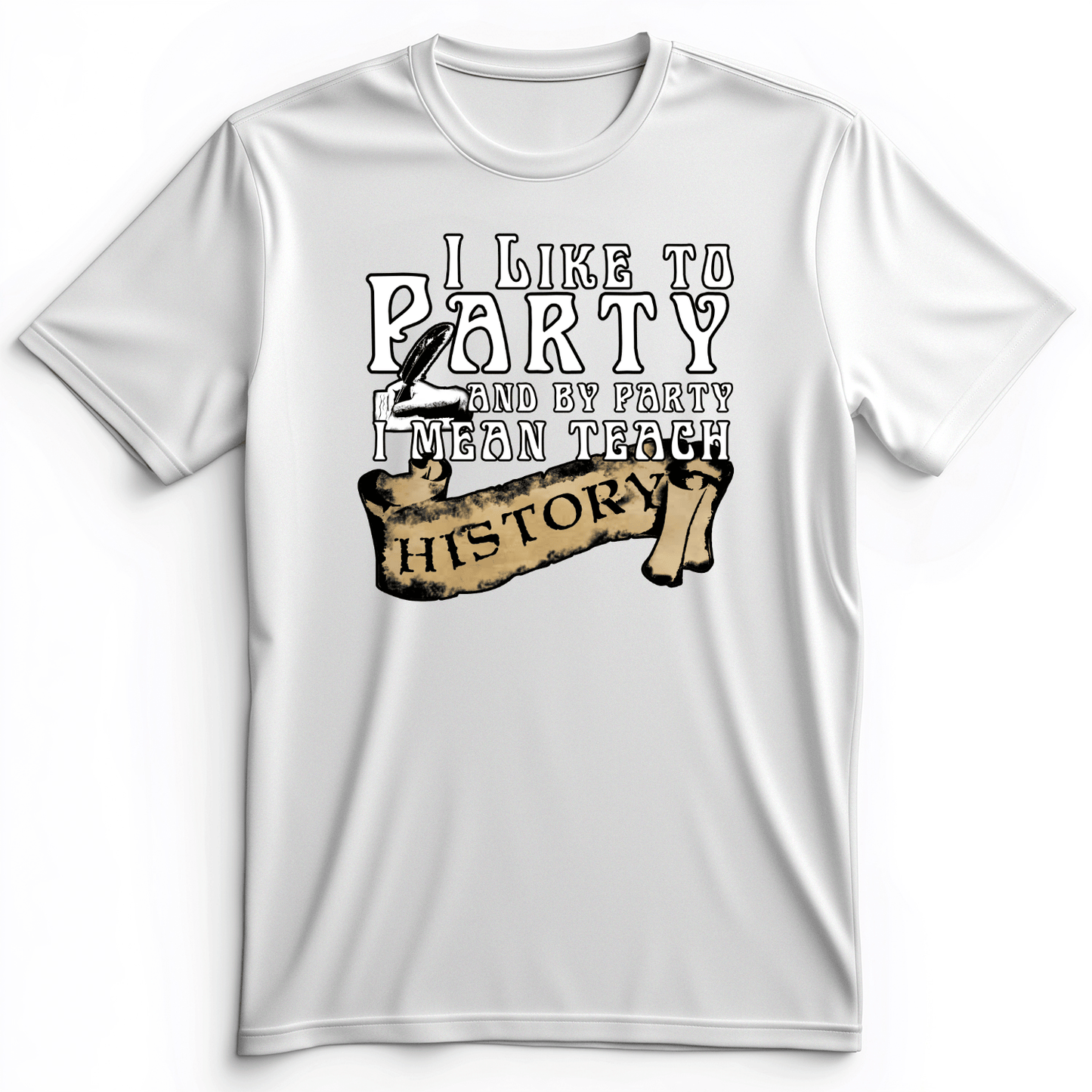 I Like To Party Premium Tee White / S
