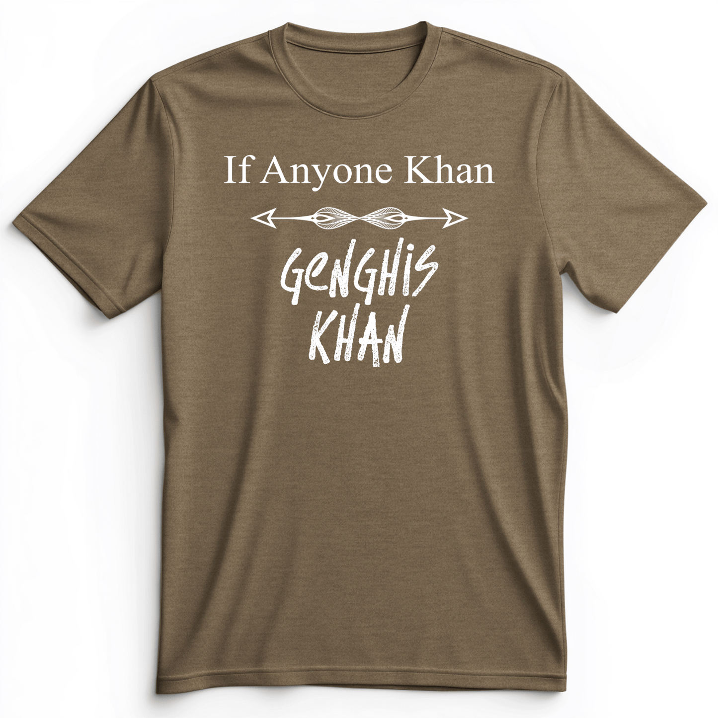 If Anyone Khan Premium Tee Heather Olive / S