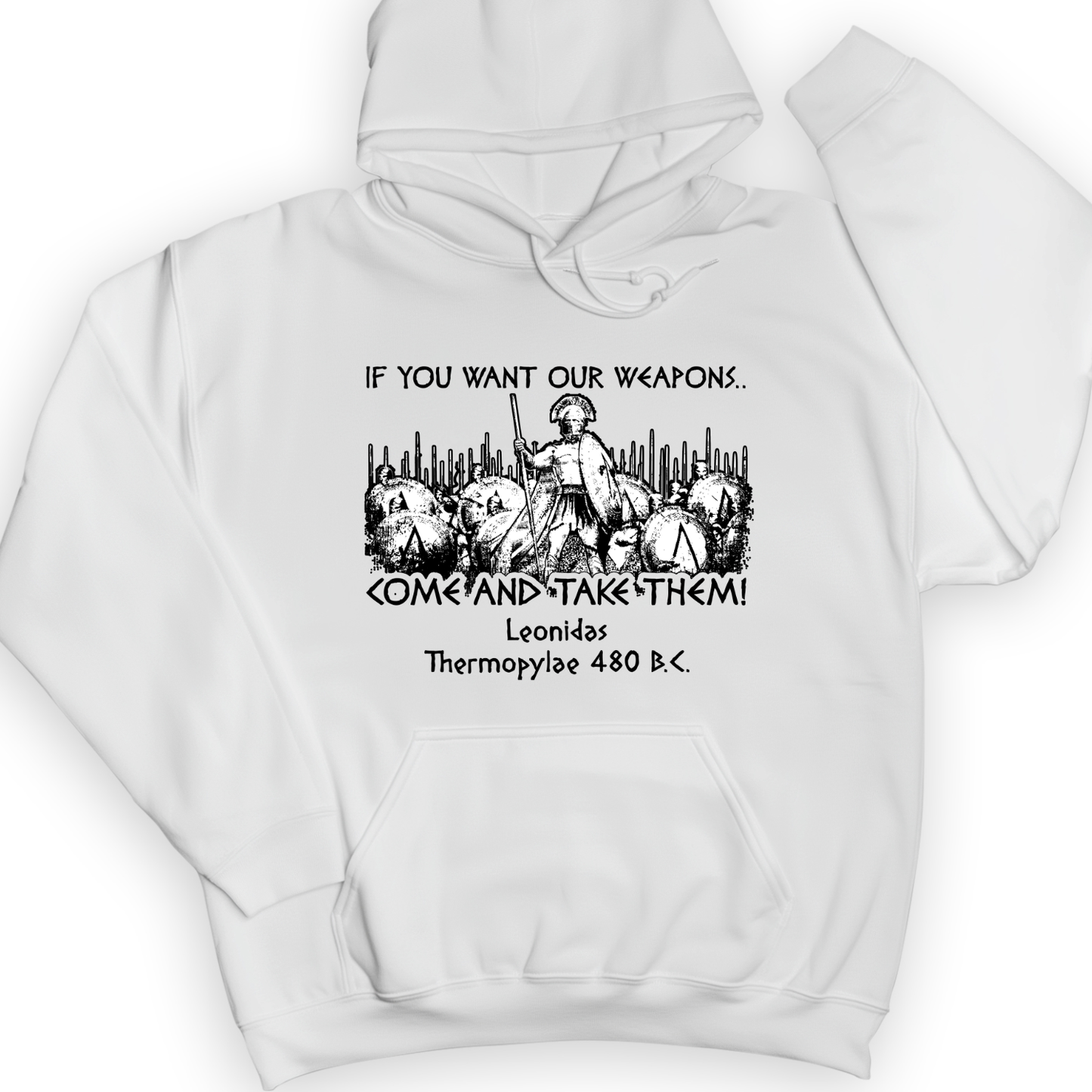 If You Want Our Weapons Hoodie White / S