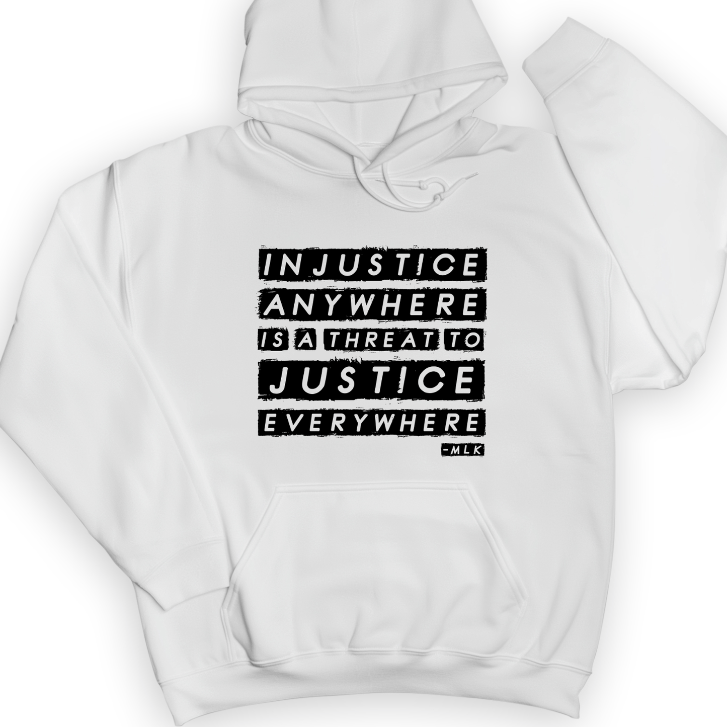 Injustice Anywhere Hoodie White / S