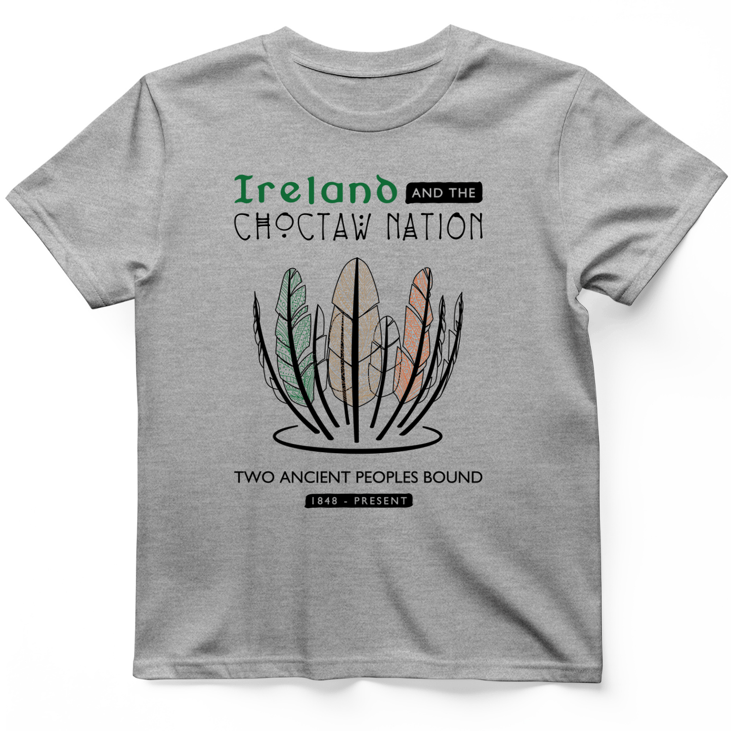 Irish-Choctaw Friendship T-Shirt Sport Grey / S